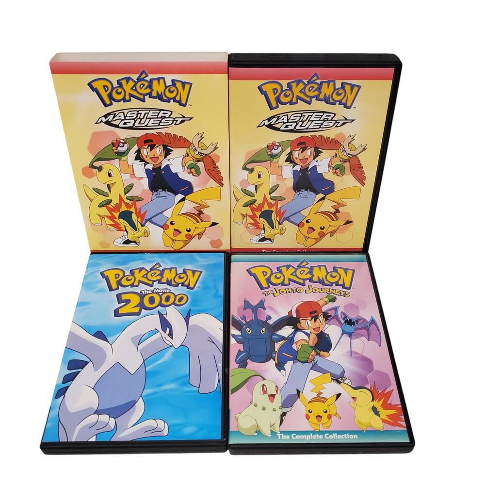 Pokemon Master Quest Pokemon Movie 2000 Pokemon Johto Journeys DVD Sets